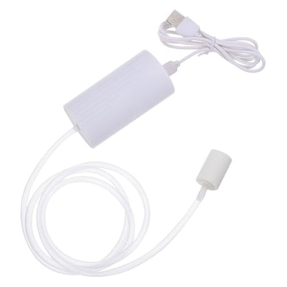 DOITOOL Mini USB Oxygen Pump for Aquarium Tank, Silent Portable Air Aerator Pump with White Case, Small Oxygen Tank Accessory for Home and Outdoor Fishing