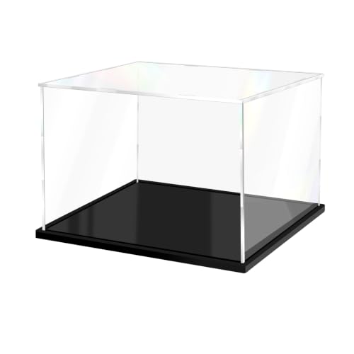 Acrylic Display Case for Lego Collectibles, Clear Box 12x10x10in - size: 12 x 10 x 10 inches
