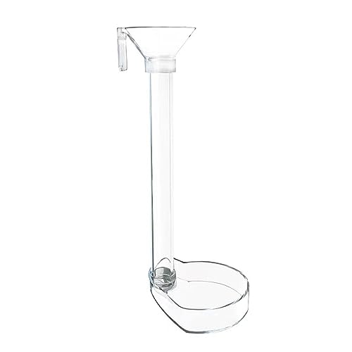 1 Set Aquarium Acrylic Feeding Tube Bowl Aquarium Shrimp Fishtank Acrylic Feeding Tools Anti-Drift Feeding Feeder - size: 22cm