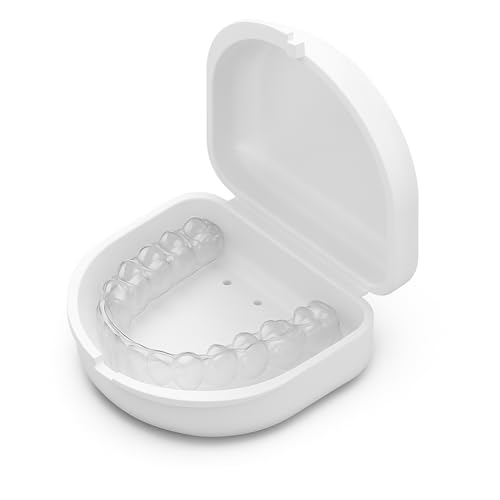 HEMILAB Retainer Case, Compatible with Invisalign, Aligner Case with Vent Holes, White - color: White