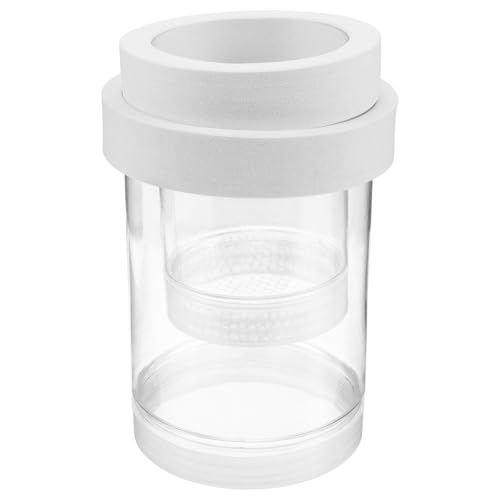 Floating Fish Fry Incubation Box Coarse and Fine Mesh Aquarium Divider for Betta Guppy Shrimp Breeding, Plastic Floating Hatchery Isolation Box for Fish Tank Nursery