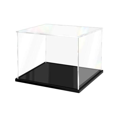 Acrylic Display Case for Lego Collectibles, Clear Box 11x9x10in - size: 11 x 9 x 10 inches