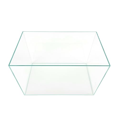 LIFEGARD Low Iron Ultra Clear Crystal Rimless Aquarium with Foam Leveling Mat – with 45-Degree Beveled Edge, Rectanglular Style – for Fish and Corals – 17 Gallon 6mm Glass (23.62" x 11.81" x 14.17")