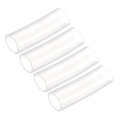 uxcell Pure Silicone Tubing 32mm ID,38mm OD Water Air Pump Pipe, 4Pcs 0.33 Ft Transparent Silicone Hose Tubing for Household, Industry, Drinking Water - size: 32mm x 38mm