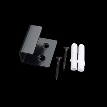 8 Pcs Tile Display Wall Hanger, Stainless Steel Wall Mount Brackets Hook, Heavy Duty Tile Hanger for Mirrors, Picture Frame Ceramic Wall Display (Black Inner Width 20mm/0.79")