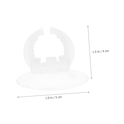 LIOOBO 2sets Fish Tank Lamp Aquarium Light Bracket Suction Cup Design Sturdy Silicone Aquarium Lid Clips 6pcs*2