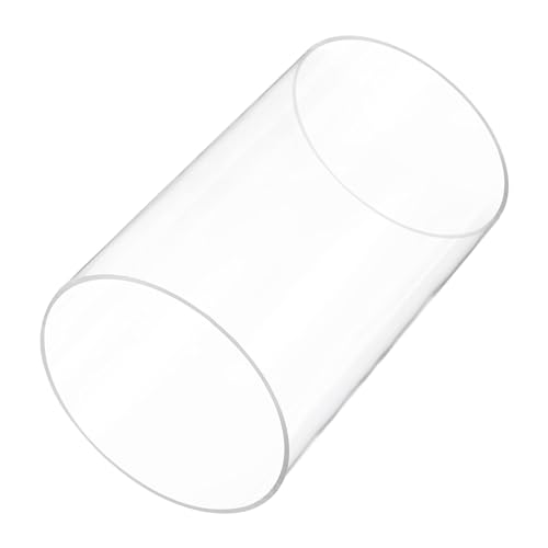 6" Clear Plastic Rigid Pipe 125mm ID x 130mm OD (5" ID x 5 1/8" OD) Acrylic Round Tubing, [for Plumbing, Hydraulics, Aquarium] - size: 5" x 5 1/8"