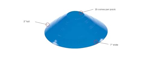 Kwik Goal Small Disc Cone, Pack of 25 - color: Green