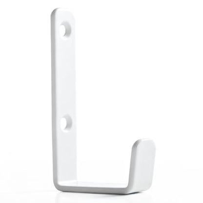 Heavy Duty Hooks, Stainless Steel Hooks for Hanging, Wall Mount Hook, Coat Hook, Wall Hooks Towel Hook Garage Holder Screw Hanger, Utility Hooks, 6 Pack (White) - color: White