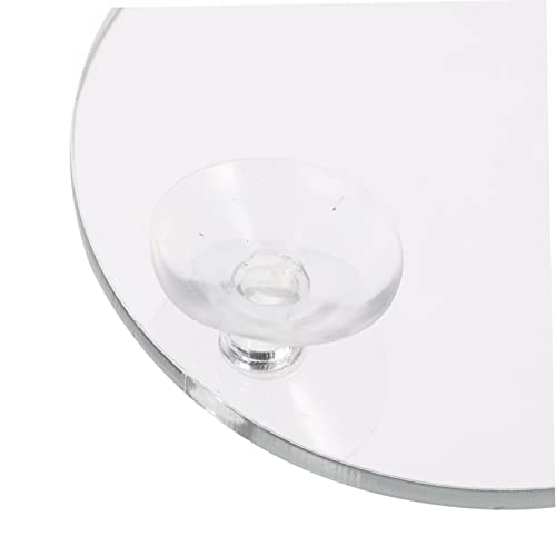Happyyami Betta Fish Tank Mirror Decorations 10pcs Suction Cup Aquarium Airline Mirror Toy for Betta Fish Safe Material