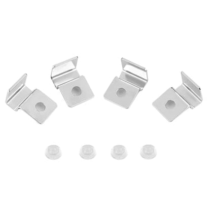 8 Pcs Stainless Steel Aquarium Glass Cover Clips Fish Tank Support Bracket with Plugs Universal Fit Hood Fastener(8mm) - size: 8mm