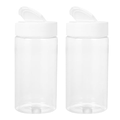 Fish Tank Feeding Bottles 2-Pack Transparent Storage Containers for Aquarium Fish Food Dispensing 5.31X2.55X2.55In Easy-to-Use Feeder for Home and Pet Supplies