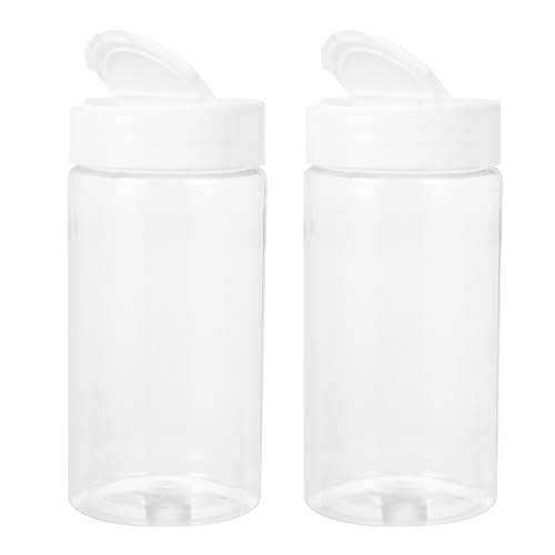 Fish Tank Feeding Bottles 2-Pack Transparent Storage Containers for Aquarium Fish Food Dispensing 5.31X2.55X2.55In Easy-to-Use Feeder for Home and Pet Supplies