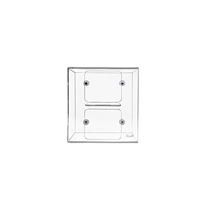 TrippNT 50951 Clear Acrylic Double Side Loading Glove Box Holder, Magnet Mount, 10" Width x 10" Height x 4" Depth - size: Double, style: Magnet Mount