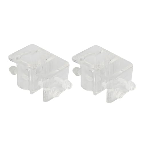 BESPORTBLE 2pcs Acrylic Aquarium Pipe Holder Water Clip for Fish Tank Easy to Install Fixed Clamp Space-Saving Design Prevents Slipping and Falling