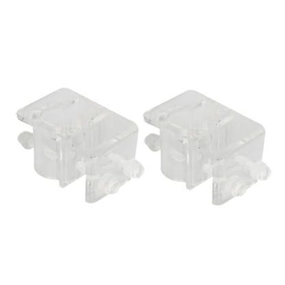 BESPORTBLE 2pcs Acrylic Aquarium Pipe Holder Water Clip for Fish Tank Easy to Install Fixed Clamp Space-Saving Design Prevents Slipping and Falling