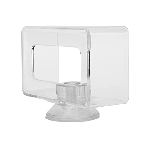 Fish Feeding Ring, Anti Floating Transparent Acrylic Aquarium Feeder, 6x10cm Fish Food Feeding Accessory, 4.33in Length 0.13lb Weight (Small Size 6 * 10cm) - size: Small size 6*10cm