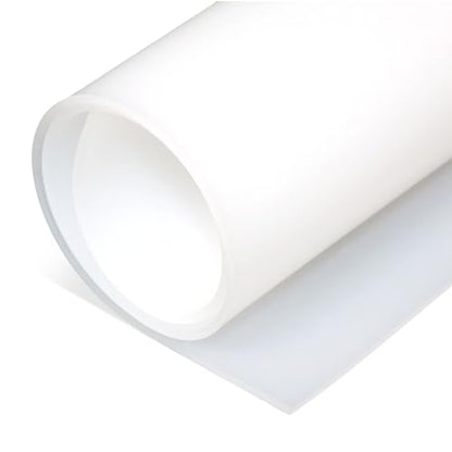 Exactly Rubber - Translucent Silicone Sheet, 50A Durometer, Semi Clear, -80 to 450F Resistant, Food-Grade Placemat, 450% Elongation, Made in USA, 1/16 x 9" x 12" - size: 1/16 x 9 x 12