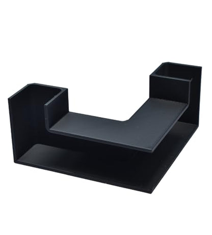 Aquarium Underground Tunnel | Fish & Shrimp Hideout for Aquariums | Unique Underground Viewing Tunnel | Made in USA (Corner Tunnel, Black)