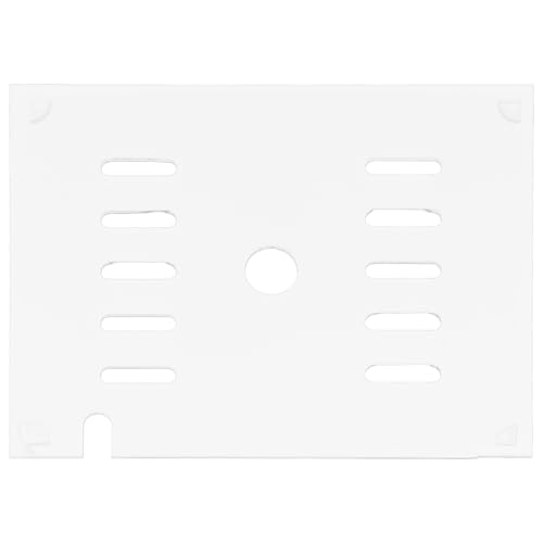 Clear Fish Tank Lid - 7.1x5.5Inch Acrylic Anti Jumping Aquarium Cover with Hole - Transparent Top Hood Grid Panel for Turtles Reptiles Shrimp Jump