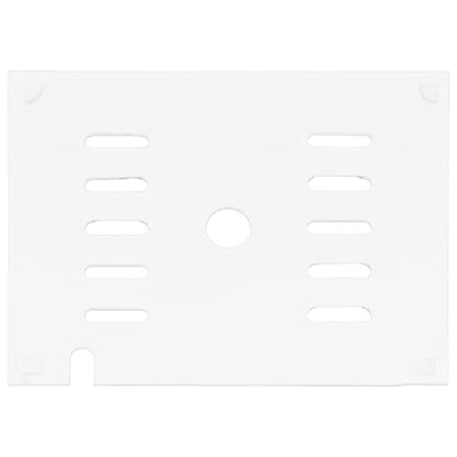 Clear Fish Tank Lid - 7.1x5.5Inch Acrylic Anti Jumping Aquarium Cover with Hole - Transparent Top Hood Grid Panel for Turtles Reptiles Shrimp Jump