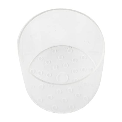 Acrylic Transparent Feeder Cover, Aquarium Feeding to Prevent Fish and Shrimp from Stealing Food, with Center Hole for Feeding Tube, for Reproduction and Safe Feeding in Fish (80mm) - size: 80mm