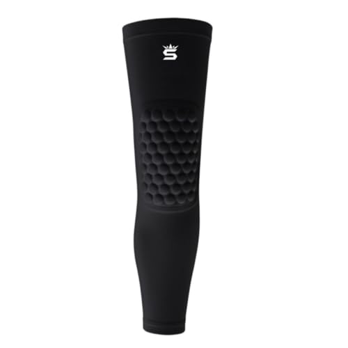 Wrestling Kneepad Leg Sleeve with Built-In Knee Pad – Compression Support, Non-Slip Fit – Youth & Adult Wrestling Gear - color: BLACK, size: ADULT XL-(190-220)lbs