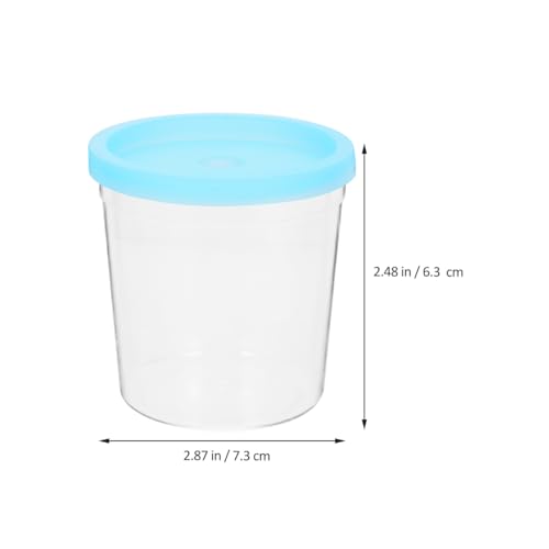 BESTonZON 12-Pack Transparent Jellyfish Betta Cups with Lid 3.03X2.87X2.48In Durable Flower Arrangement Cups for Home Party and Fish Farming