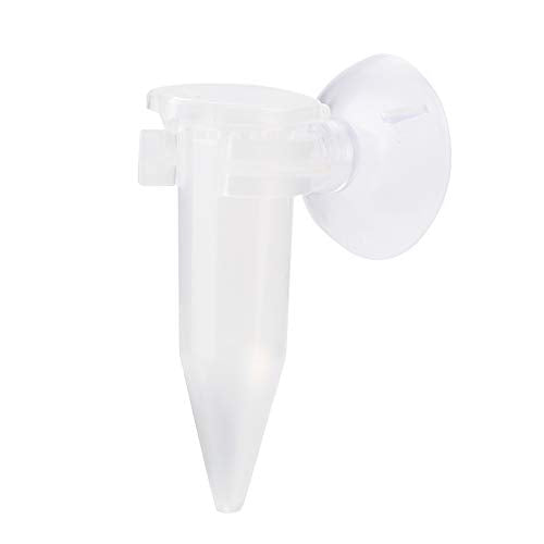 Aquarium Feeding Tube Fish Shrimp Larvae Feeder Fish Feeding Feeder Tapered Funnel Feed Cup with Suction Cup Shrimp Feeding Tube