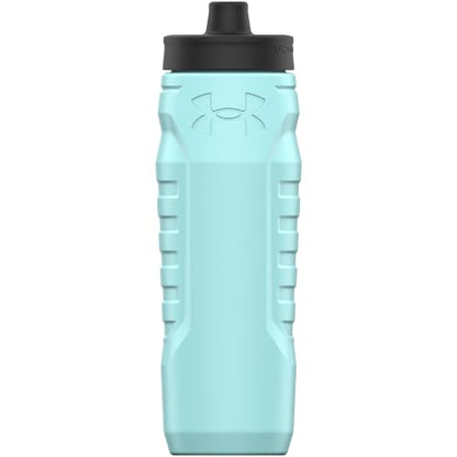 Under Armour Squeeze Water Bottles, 32 oz Water Bottles, Sideline Sports Water Bottle with Quick-Shot Lid, Quick & Easy Hydration, Gym Water Bottles, Squeeze Bottle, 1 32oz Bottle - color: Breeze Blue