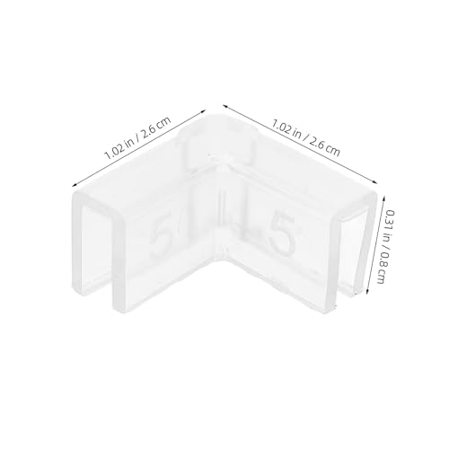 10pcs Silicone Corner Protectors 90° L-Shaped Proofing Edge Guards for Fish Tanks and Furniture, 5mm Thick Indoor Safety Bumpers