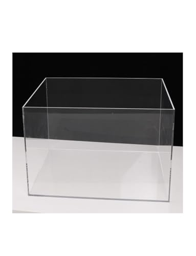 Multi-Purpose Transparent Acrylic Shallow Sink & Storage Box - Water Tank for Photography, Fish Tank, Coffee Tray, Cosmetics Organizer - Tabletop Display for Studio, Home, Office Use(30x20x10cm/11.8x8