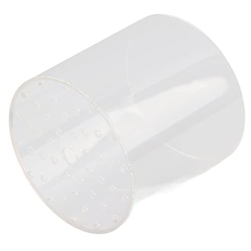 Acrylic Transparent Feeder Cover, Aquarium Feeding to Prevent Fish and Shrimp from Stealing Food, with Center Hole for Feeding Tube, for Reproduction and Safe Feeding in Fish (120mm) - size: 120mm