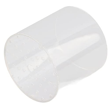 Acrylic Transparent Feeder Cover, Aquarium Feeding to Prevent Fish and Shrimp from Stealing Food, with Center Hole for Feeding Tube, for Reproduction and Safe Feeding in Fish (120mm) - size: 120mm