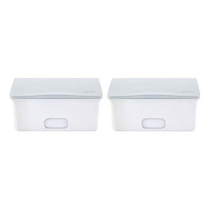 Ubbi Set of 2 Baby Wipes Dispensers with Weighted Plates and Secure Seals, Nursery and Baby Registry Essential to Keep Wipes Fresh and Changing Table Organized, Gray - color: Gray Wipes Dispenser Set of 2