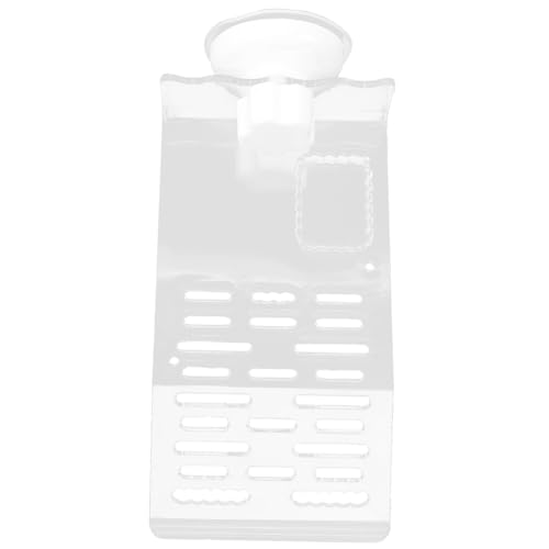 Happyyami Turtle Tank Basking Platform Aquatic Pet Sunbathing Terrace Reptile Heat Pad Aquarium Decoration Suction Cup Base - color: Transparent