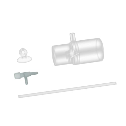 Acrylic Oxygen Enrichment Adapter for Aquarium, 16mm Water Outlet Nozzle with Suction Cup for Fish Tank Aeration