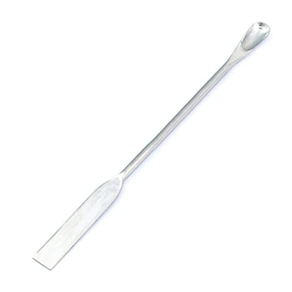 Stainless Steel Lab Micro Spatula Flat Square/Spoon Ends 7" Length