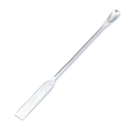 Stainless Steel Lab Micro Spatula Flat Square/Spoon Ends 7" Length