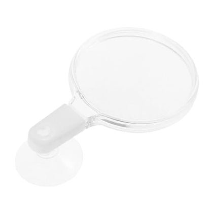 Levemolo Aquarium Magnifier with Strong Suction Cup Durable Magnifying Glass for Fish Tank Viewing Easy Installation for Microlandscape Observation for Small Animals