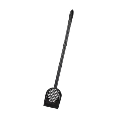 Aquarium Sand Scooper, Premium PVC Fish Tank Sand Shovel with Quick Drainage System and Removable Extension Rod, for Reptile Terrarium Substrate and Pet Waste Cleaning
