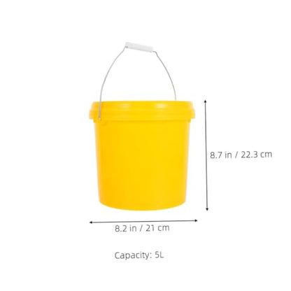 Plastic Sealed Bucket with Lid and Handle Portable Food Storage Container for Water Rice Wine Cereal Fruits and Vegetables Sturdy Design for Versatile Household Use