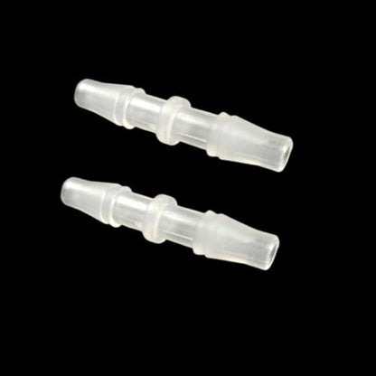 Plastic Hose Barb Fitting 3/16" x 3/16" Pipe Connectors Joint Splicer Mender Adapter Union for Aquarium Household Adapters Fuel Gas Liquid Air (6Pcs)