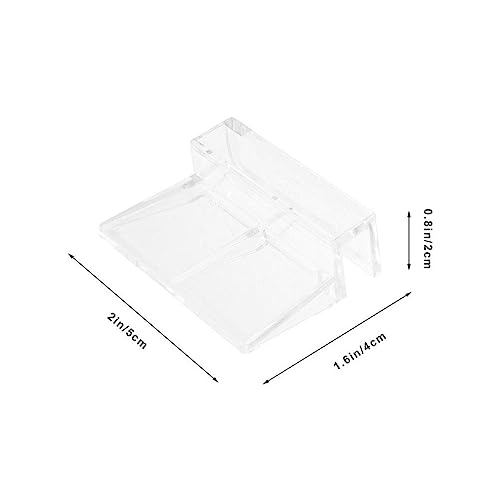 OSALADI 16pcs Acrylic Aquarium Lid Support Clips for Fish Tank Cover and Easy to Install Aquarium Accessories for Covers