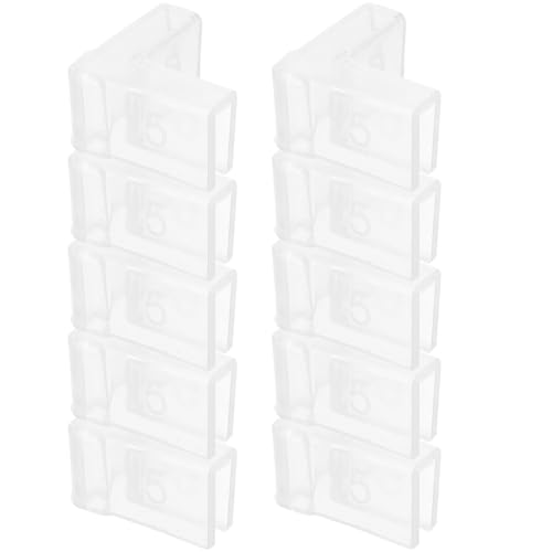 Homoyoyo 10pcs 5mm Silicone Corner Protectors for Fish Tanks Corner Guards Indoor Furniture Edge and Guards Safe Aquarium Shields