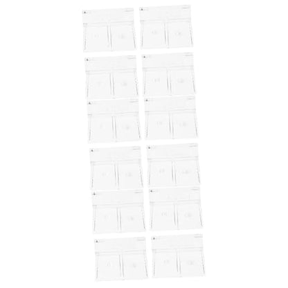 balacoo 12pcs Acrylic Aquarium Lid Support Brackets Fish Tank Cover Holders for Tanks Sturdy and Safe for Rimless Aquariums and