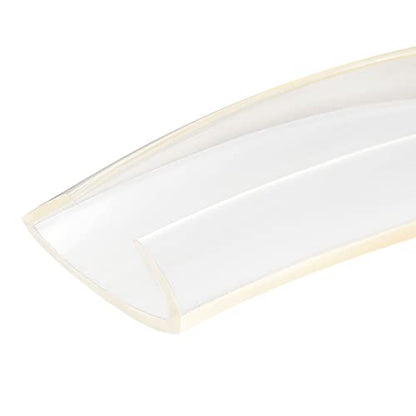 uxcell U Channel Edge Trim, 4.9ft Length Soft Rubber Guard Seal Strip Edge Protector Fit for 34-35mm Edge, (19/32" W x 1 17/32" H) Clear - size: 19/32"x 1 17/32"x 4.9ft