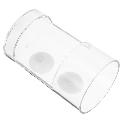 Aquarium Fish Feeder Ring with Suction Cup Fish Tank Feeding Circle Sinking Anti-Scattering Feeding Tube for Aquarium Use