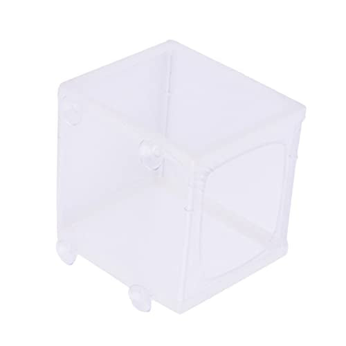 Angoily 3pcs Aquarium Breeder Net Baby Fish Net for Tank Fish Breeding Net with Suction Cup White Polyester Net Frame Survival Rate Enhancer for Fish Tank