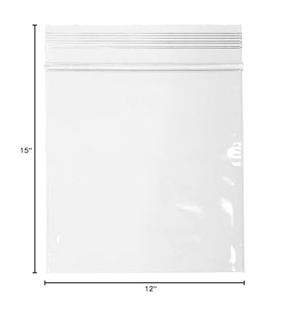 GPI - 1000 Count 7" X 9" Zip Bags, Heavy-Duty 4 Mil Thick, Clear Reclosable Zipper Poly Baggies With Resealable Zip Top Lock For Storage & Packaging, Food, Tools, Sharp Objects, etc. - size: 7" x 9"